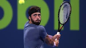 Ნიკოლოზ ბასილაშვილი , romanlaştırılmış : Atp Tour On Twitter Nikoloz Basilashvili Is Semi Final Bound In Doha He Saves A Match Point Defeats Roger Federer 3 6 6 1 7 5