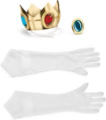 Disguise Women's Nintendo Super Mario Bros.Princess Peach Adult Costume  Accessory Kit, Gold/Red/Green/White, One Size : Amazon.ca: Clothing, Shoes  & Accessories