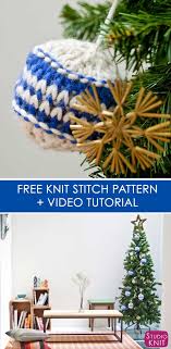 111 best crochet balls ! Knitted Christmas Ball Ornaments Pattern Studio Knit