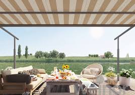 Die konstruktion aus pfosten und beschattung sorgt für einen besonders guten widerstand gegen untergreifende winde. Plaza Viva The Weinor Textile Pergola Awning