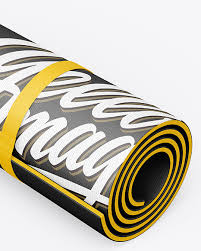 Yoga Mat Mockup In Object Mockups On Yellow Images Object Mockups