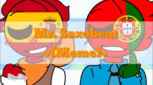 Spain felt a little offended and walked towards portugal, he grabbed her arm and turned her around and dipped her, portugal looked at spain, flustered and looked away blushing, spain blushed slightly and used his free hand and turned portugal to look at him, then, spain kissed her lips passionately. Mr Saxobeat Meme Countryhumans Spain X Portugal Youtube