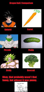 Did you know that many of them were named after food? Vegetable Ball Z