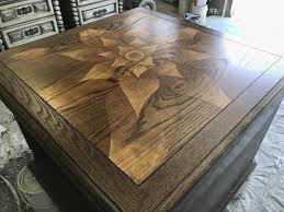 Stain Shading A Flower Design With Wood Stain Youtube Staining Wood Stencil Wood End Table Makeover