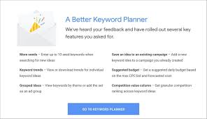 Google Ads Keyword Planner Gets New And Old Features Search Engine Land Keyword Planner Digital Marketing Trends Marketing Topics