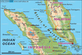 Lonely planet's guide to malaysia. Map Of Strait Of Malacca Region In Malaysia Indonesia Welt Atlas De