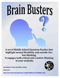 Students at every grade level can benefit from playing interactive math games online. Math Puzzles Problems That Challenge Brain Teasers Tpt