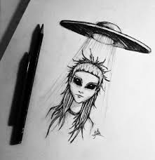 Pin By The Few The Proud The Emotio On Tattoo Alien Drawings Alien Art Art