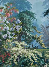 Papier peint à motif répétitif, manufacture heinrich engelhard tapetenfabrik, référence 4337 23, allemagne, fin 19e siècle, carton, fond mat, impression à la planche une couleur, gaufrage au balancier, vernis patiné, musée du papier peint, rixheim, france, inv. Faire Le Mur Quatre Siecles De Papiers Peints Du 21 Janvier Au 12 Juin 2016