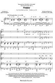 Happy Sheet Music Pharrell Williams Sheet Music Music Happy Happy Pharrell