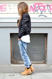 Love This Quilted Jacket How To Wear Timberlands Fashion Timberland Outfits
