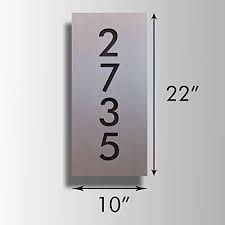 Lighted house numbers illuminated letter custom modern backlit | etsy. Amazon Com Vertical Lighted Address Sign House Numbers Plaque With Led Lights Large Modern Personalized Marker Mail Box Display Handmade