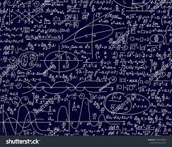 Education Vector Seamless Pattern With Math And Physics Handwritten Formulas Equations And Calculations Handwritings On A Chal Seamless Patterns Physics Math