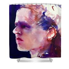 Head study of Christine Beach Towel by Barbara Pease