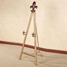 Fleur De Lis Display Floor Easel Antique Gold Floor Easel Display Easel Easel