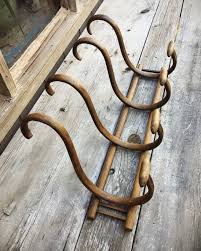 1920s Bentwood Hat Rack Wall Mount Hanging Hooks Coat Rack Vintage French Thonet Style Hat Rack French Vintage Wall Mounted Coat Rack