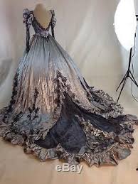 Gothic Halloween Steampunk Victorian Ball Gown Wedding Dress Vampire Masquerade Victorian Ball Gowns Gothic Wedding Dress Halloween Wedding Dresses