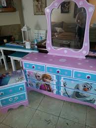 Frozen Dresser And End Table Like Us On Facebook Imagine Your Furniture Frozen Bedroom Frozen Room Frozen Girls Room