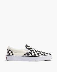 This can be found on your order confirmation or within your account. Vans Unisex Classic Slip On Sneakers In Black Checkerboard