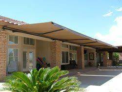 Aleko 12x10 Feet Retractable Patio Awning Sand Color 3 5m X 3m Patio Awning Patio Shade Diy Patio Decor