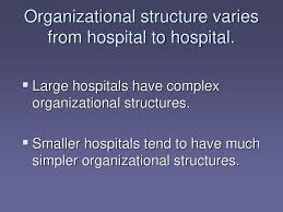 Organizational Structure Of A Hospital Ppt Download