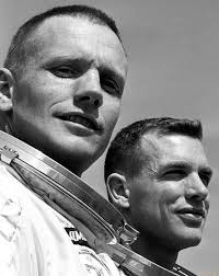 Manned Space History: 58 years ago today in 1966, Gemini VIII Astronauts  Neil A. Armstrong and David R. Scott received Exceptional Service Medals  from NASA Deputy Administrator Dr. Robert C. Seamans, Jr.,