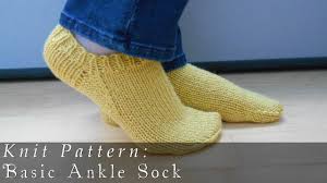 They were all free and easy patterns, suitable for a novice. Basic Ankle Sock Knit Pattern Youtube