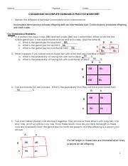 Check spelling or type a new query. Incomplete Dominance And Codominance Answers Docx Codominant Incomplete Dominance Practice Worksheet 1 Explain The Difference Between Incomplete And Course Hero
