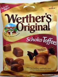 Storck Werthers Original Chocolate Toffees 180g Chocolate Toffee Soft Caramel Chewy Candy