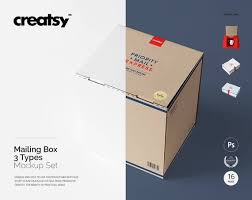 Free Mailing Box Mockup Kraft Boxes Cardboard Box Template Mail Psd Free Psd Mockups In 2020 Box Mockup Free Psd Mockups Templates Mockup Free Psd