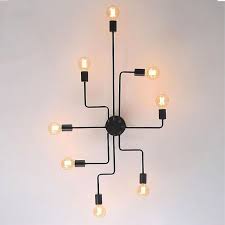 Northern 8 Industrial Or Nordic Ceiling Lamp Iron Ceiling Lights Industrial Ceiling Lights Wrought Iron Ceiling Lights