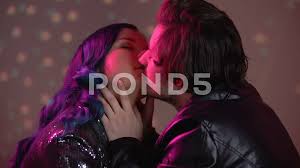 Drunk Couple Kissing Passionately At Nig Stock Video Pond5