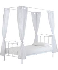 Black 4 Poster Bed Frame Buy Princess Single Four Poster Bed Frame White At Argos Co Uk Your Online Shop For Children S Beds Child Single Bed Frame Bed Frame Four Poster Bed Frame