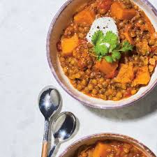 Cari De Lentilles Et De Courge A L Autocuiseur Ricardo Recipe Pressure Cooker Lentils Slow Cooker Vegetarian Veggie Recipes