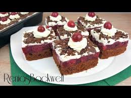 Zum Kaffeklatsch Schwarzwalder Kirschschnitten Einfach Lecker Youtube Einfach Lecker Kuchen Und Torten Lecker