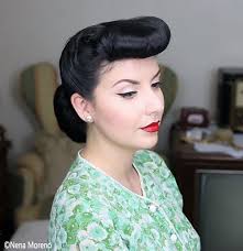 #retro hairstyles #1940s hair #hair rolls #1940s hairstyles #hair. Hair Bangs Vintage 1940 S Hairstyle Tutorials Glamour Daze