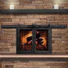 Superior fireplace replacement doors (36 black) | only for model amazon's choice for replacement fireplace doors. Paterson Sliding Fireplace Door In Matte Black Fireplace Glass Doors Fireplace Doors Glass Fireplace
