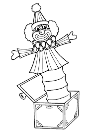 There are many kids who are terrified of clowns, but that has not curbed the popularity of the activity sheets. Page 75 Sur 254 Sur Hugolescargot Com Coloring Pages Clown Jack In The Box