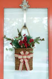 White doors for a tan house. Front Door Christmas Decorations Ideas 005 Mom Envy