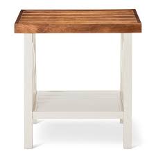 Larkspur Side Table Off White White Table Top White Side Tables White End Tables