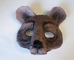 Bear Mask Black Bear Grizzly Bear Brown Bear Cosplay Etsy Bear Mask Animal Masks Grizzly Bear