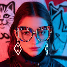 Red Cat-eye Balance Eyeglasses