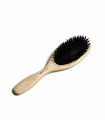 When the going gets tough on our hair, we usually grab a hairbrush to break up any knotty behavior. Wooden Hair Brush Wild Boar Bristles Iris Hantverk