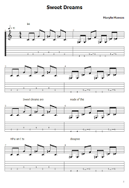 Sweet Dreams Tabs Marilyn Manson How To Play Sweet Dreams On Guitar Sheet Online Guitar Notes For Songs Guitar Tabs Songs Guitar Sheet