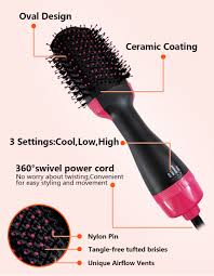 Product title hair dryer brush, 4 in 1 hot air brush multifunction. High Quality Hot Air Brush 4 In 1 Salon Negative Lon Styling Hair Dryer Brush Ceramic Electric Blow Dryer Curler Straightener One Step Hair Dryer Volumizer China 4 In 1 Salon Hot Air Brush