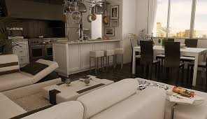It does not follow any standard ideas and even go beyond it. Living Cum Dining Design Inspiration Other Interiors Al Habib Panel Doors