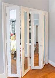 The doors are made with a safe non leaded vinyl formulation. One Of The Most Interesting Idea Behind Accordion Doors Is That They Are Hardly Ever Made Mirrored Bifold Closet Doors Closet Door Makeover Mirror Closet Doors