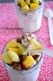 Recette De Frozen Yogurt Nectarine Prunes Speculoos Recette Alimentation Recette Recette Facile