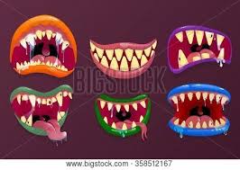 There are some frequent and harmless cases of drooling. Monsters Mouths Vector Photo Free Trial Bigstock