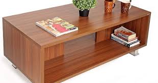 Bluewud Leo Coffee Table With Shelves Walnut Amazon In Home Kitchen Coffee Table Coffee Table Wood Coffee Table With Shelf